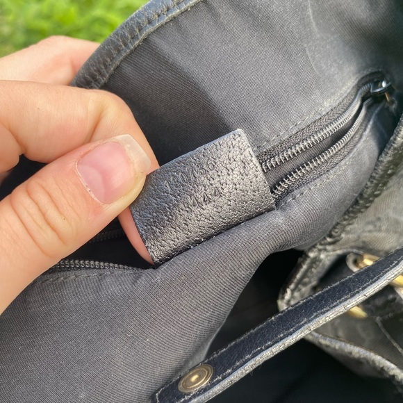 Authentic Gucci D-Ring GG logo tote black gold Y2K - Picture 8 of 13